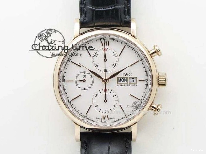 MIROTIME 0312 Mark XVIII IW327006 Titanium M+F 1:1 Best Edition Black Dial on Brown Leather Strap A Efficient 7052